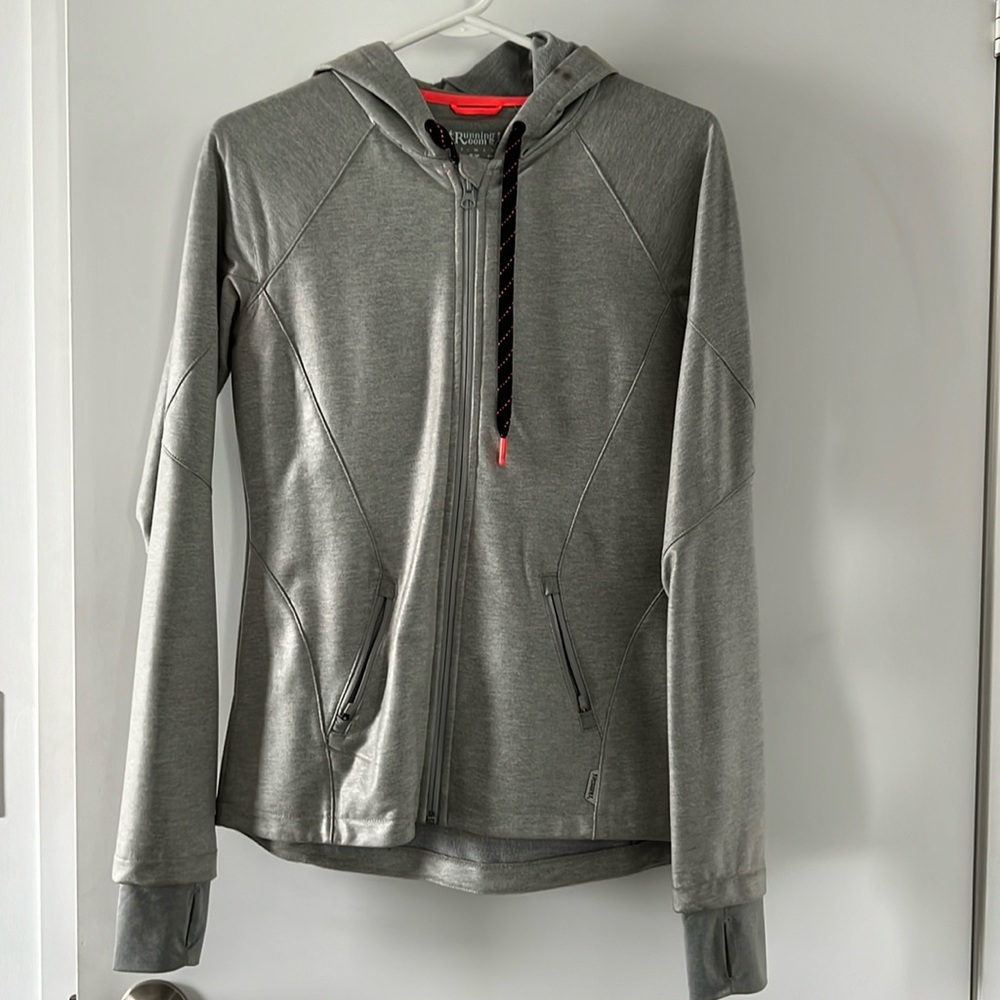 Running Room light grey hoodie